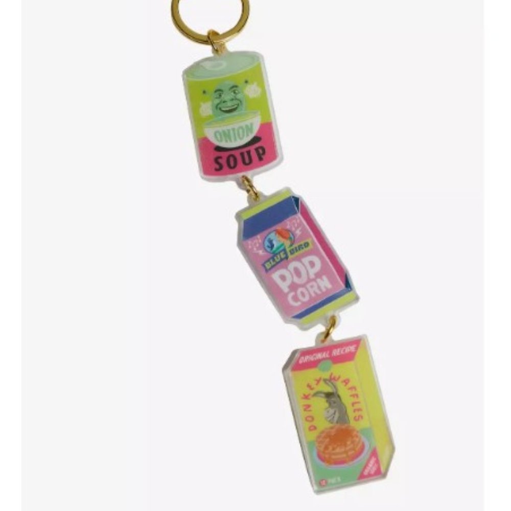 Shrek Food Acrylic Multi-Charm Keychain - Brand new with tags!